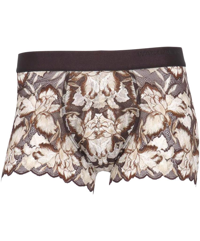 Wacoal Lace Boxer Comfortable and Front BR Men's Briefs, Glamorous, Breathable, Closure, WT3827, Men's,