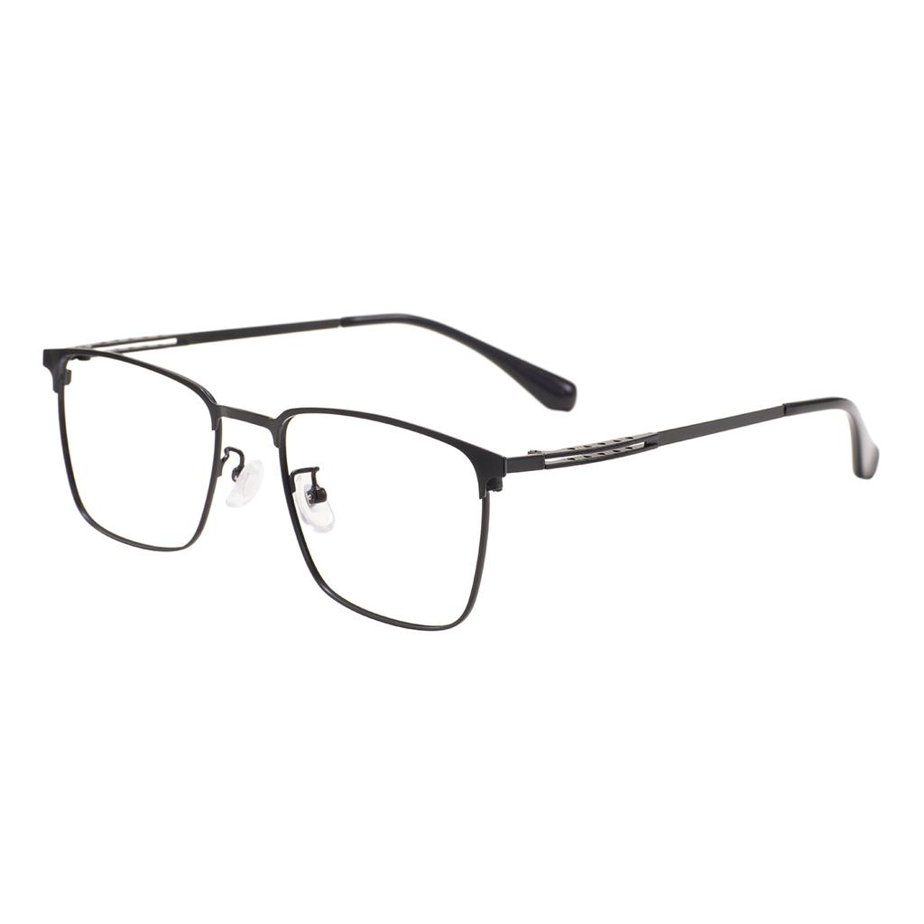 Metal Classic Rectangle Full Rim Stable Durable Spectacle Men's Business Browline Glasses Frame For Prescription Optical Lenses