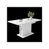 Table de salle à manger extensible - MUVOE - Blanche - Multifonctionnelle - Design élégant - Montage rapide