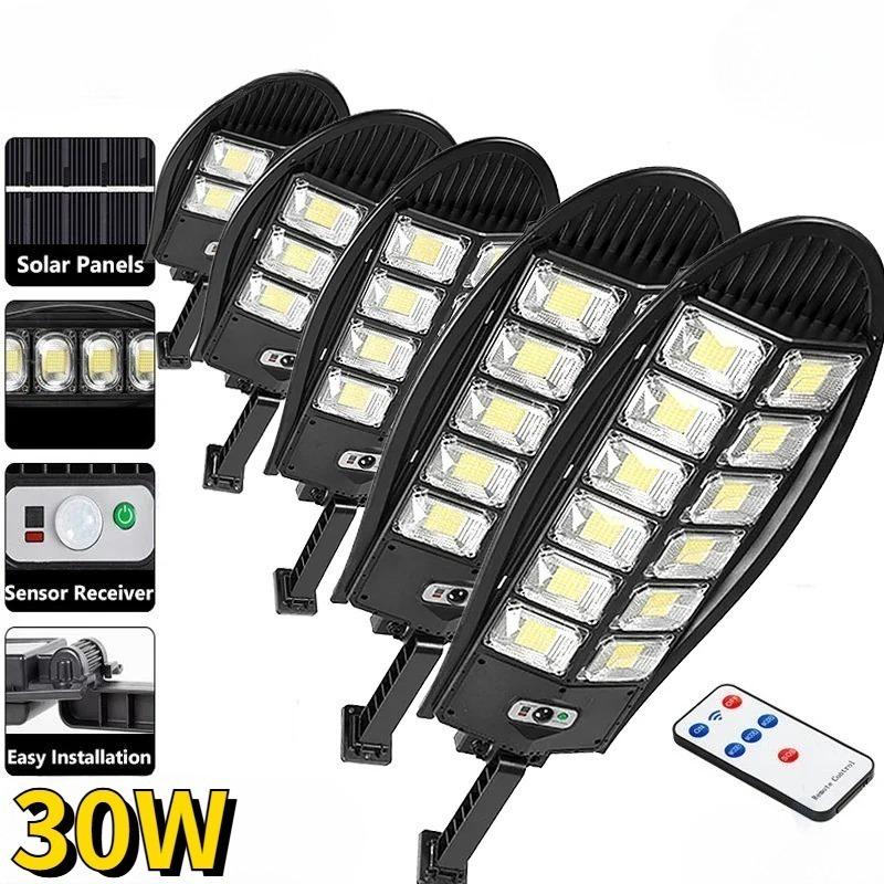 8800MAH Super Bright Solar Street Light Outdoor Solar Lamp Waterproof PIR Motion Sensor Garden Lighting Remote Control