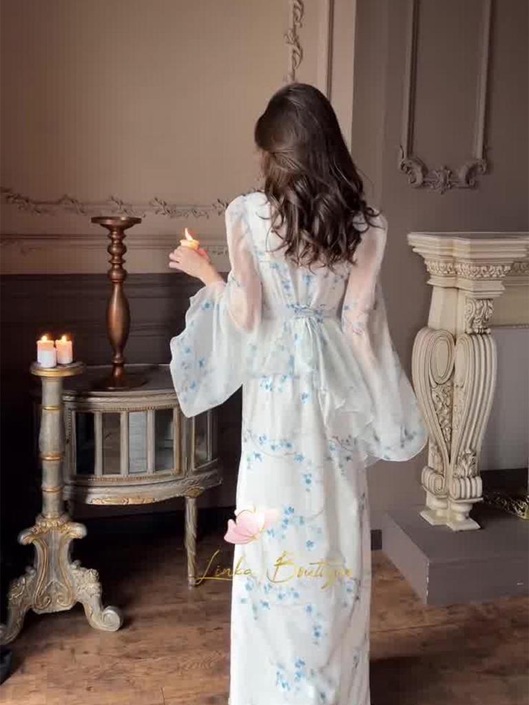 Spring 2025 Elegant Long Sleeve Slimming Dress - Comfortable Design