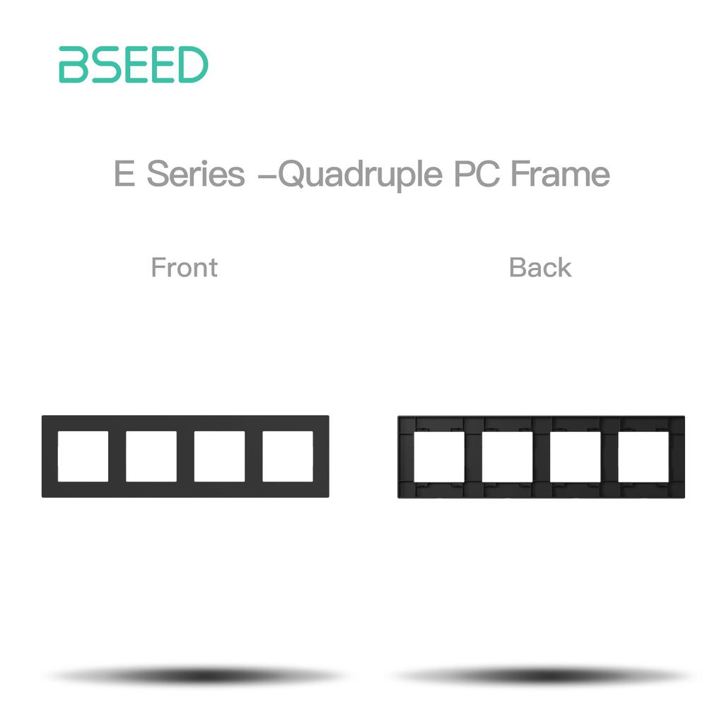 BSEED  Plastic Frames of E Series For Switch Socket Parts Switch Panels Free Combination EU Standard Without Metal Plate