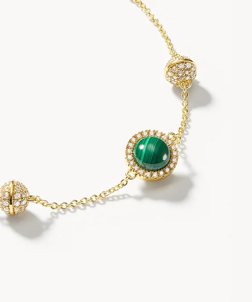 Lola Rose Heliocentric Malachite Gemstone Pendant Women'S Bracelet