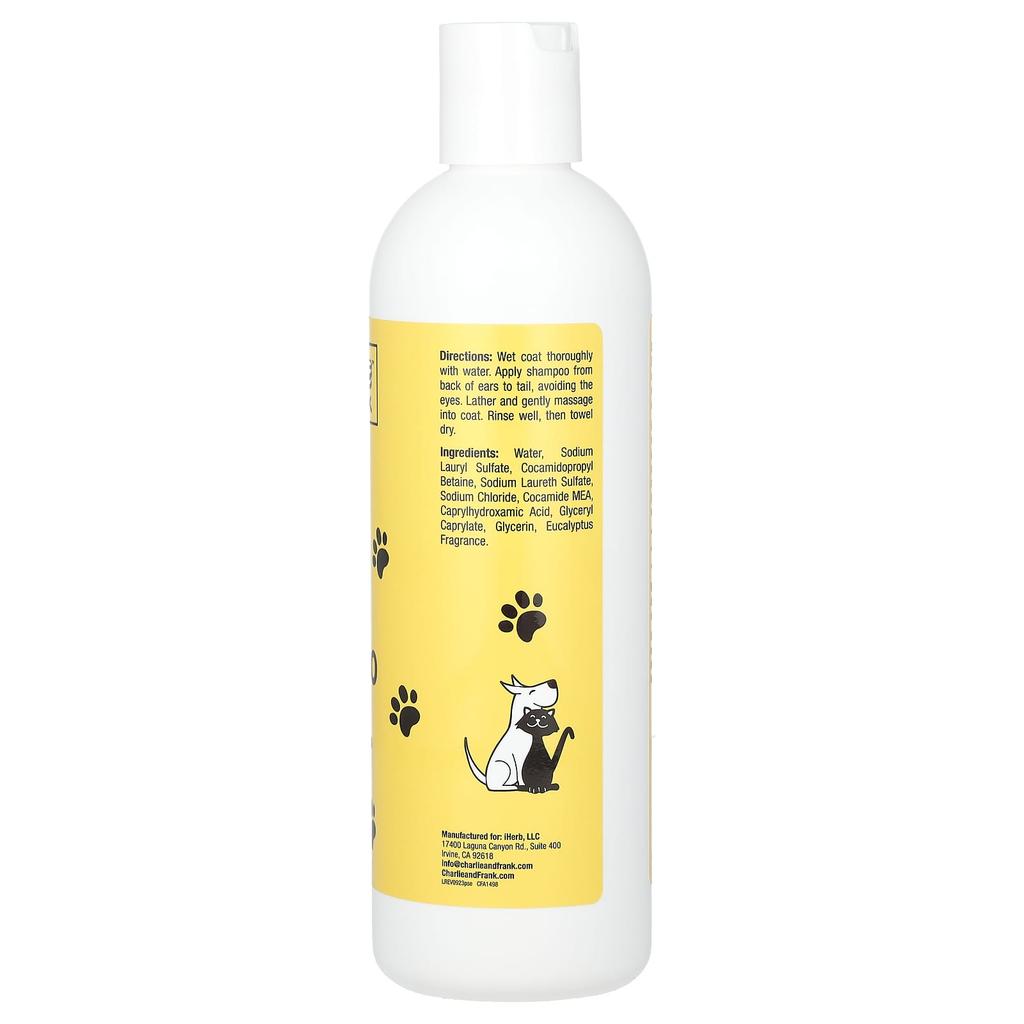 Pet Shampoo, Cats & Dogs, Eucalyptus Scent, 473 Ml (16 Fl Oz)