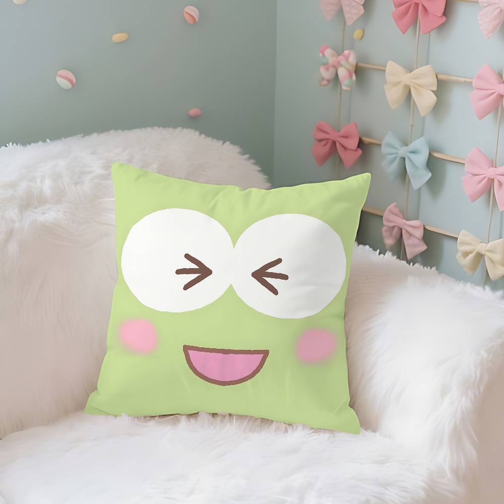 CuteSsanrioSkawaii Case Plush Fabric Soft Pillowcase Double Sided Print Cushion Cover Household Gifts