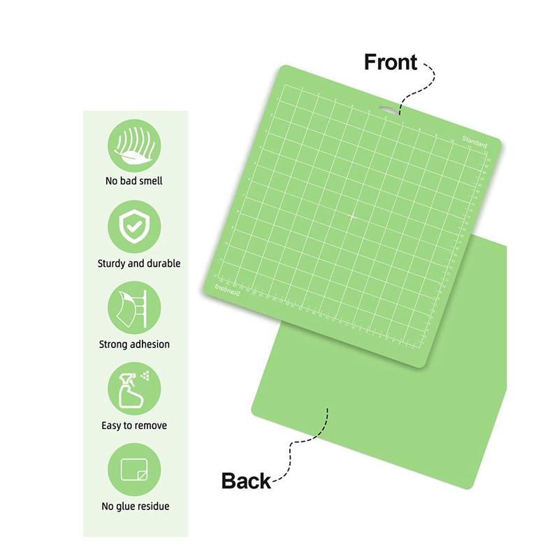 A96I-Cutting Mat For Cricut Maker 3/Maker/Explore 3/Air 2/Air/One 12 Pack 12X12in Cut Mats Parts Accessories Green