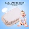 Fdit 10 PCS Baby Nappies Cloth Diapers Inserts Washable Reusable Nappy Liners for Newborn Infant Kids Organic Cotton