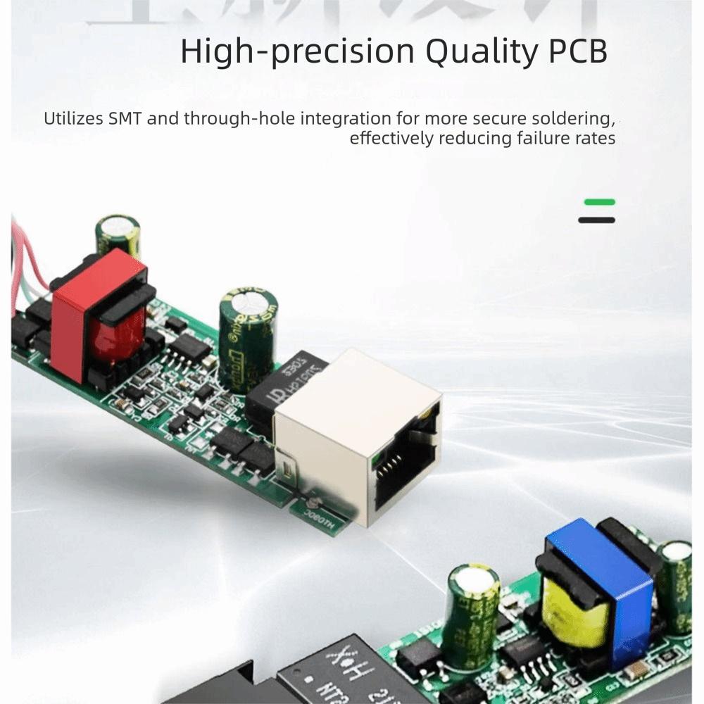 48V To 5V Gigabit POE Splitter 5V 2.4A 5V 3.5A PoE To Micro USB Splitter  Tablets