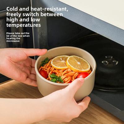 Silikon-Lunchbox Lebensmittelqualität Kühlschrank-Aufbewahrungsbox für Pendler Mikrowellengeeignet zum Erwärmen Obst-Lunchbox Salatbox