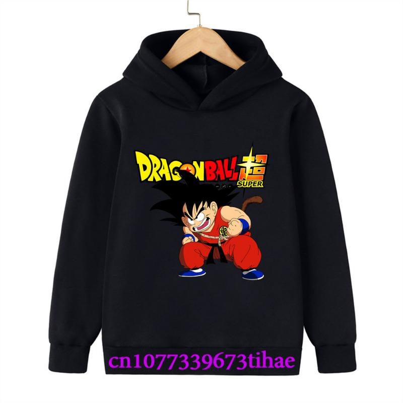 Dragon Ball Spring And Autumn Children Boys And Girls With Hoodies Sweaters Jackets Cartoons  Children's Clothes Baby Clothes