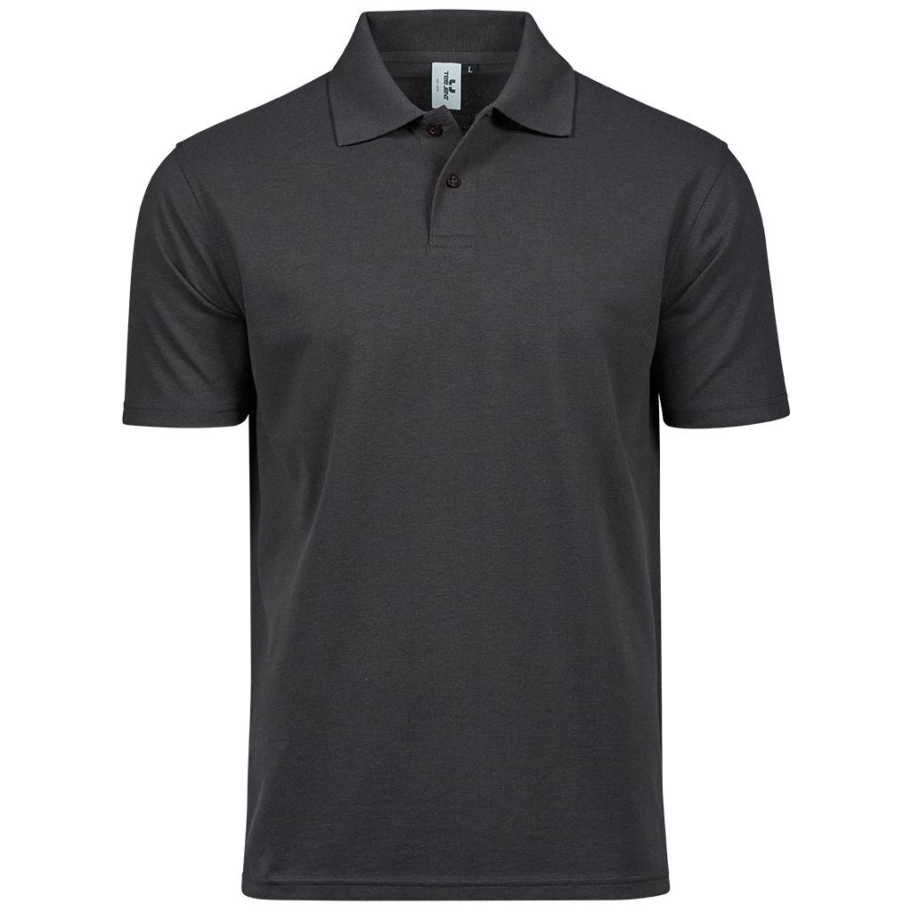 Camiseta polo orgânica Power Piqué masculina Tee Jays L cinzento escuro