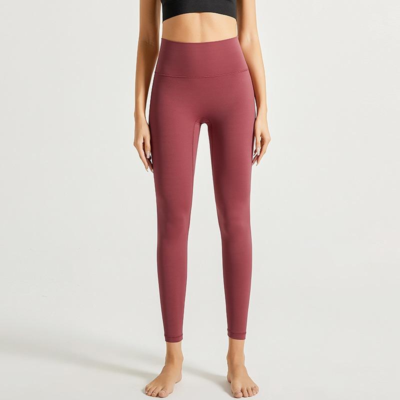 Fitness Cloud Feeling Super Soft Hip Lift Women's High Waist Elastic Nude Feeling Sports Running Yoga Clothes Trousers