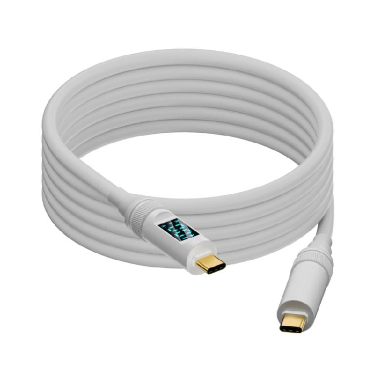 Fast PD100W Charging & Data Transfer Cable with Double USB C Port and 8K Video Transmission Efficient