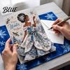 Elegant Angel Art Greeting Cards 3D Christmas Card Pop Up Holiday Blessing Poinsettia Three Dimensional Keepsake Snowflake Dress Seasonal Lady Xmas