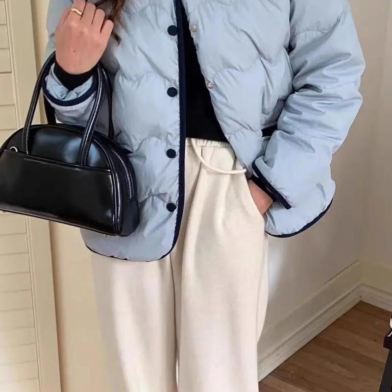 Women Autumn Loose Casual Parkas Winter Puffer Padded Coat Female Large Size Lightweight Short Down Cotton Jacket