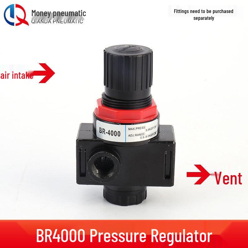 Airtac Air Source Processor Set: AFC2000 Oil-Water Separator, Air Filter, Pressure Regulator