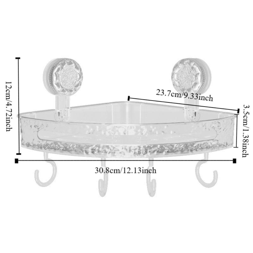 Plastic Bathroom Corner Storage Shelf Convenient Cosmetic Holder Storage Rack Hostel