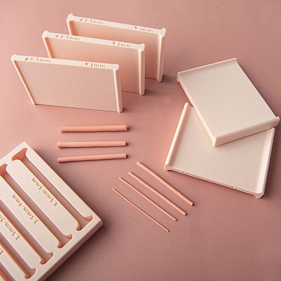 Polymer Clay Roller Tool Set Thickness Clay Rolling Guide Making Smooth Clay Crafting Tool for Jewelry Pottery Crafting