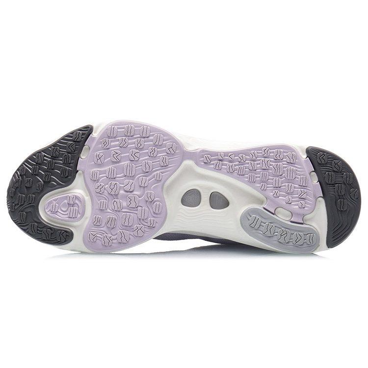 Li Ning Arashi Cushioning Slip Resistant Abrasion Resistant Low top Running Shoes Women's Raspberry Purple ARHR034-3