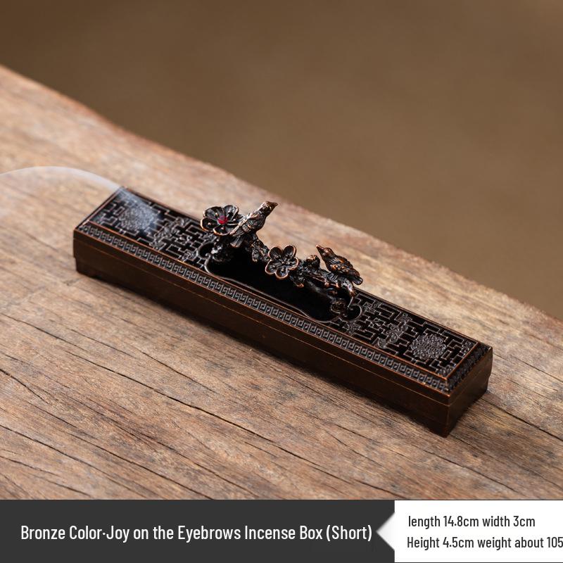 Antique Bodhi Leaf Incense Holder - Japanese-Inspired Aromatherapy Stand