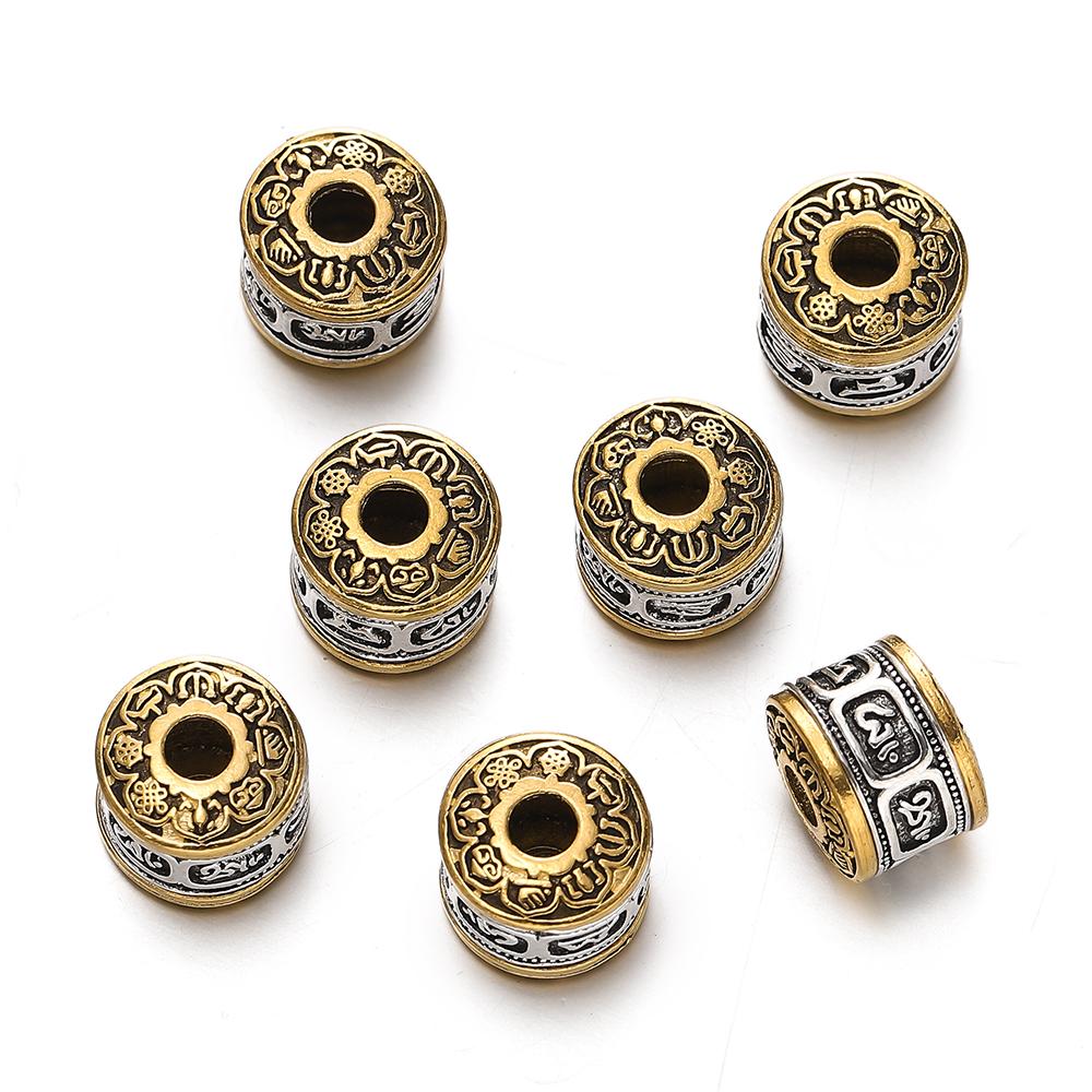 5pcs/lot Alloy Spacer Beads Metal Color Irregular Bead for DIY Jewelry Bracelet Necklace Making Findings Supplies Accessories
