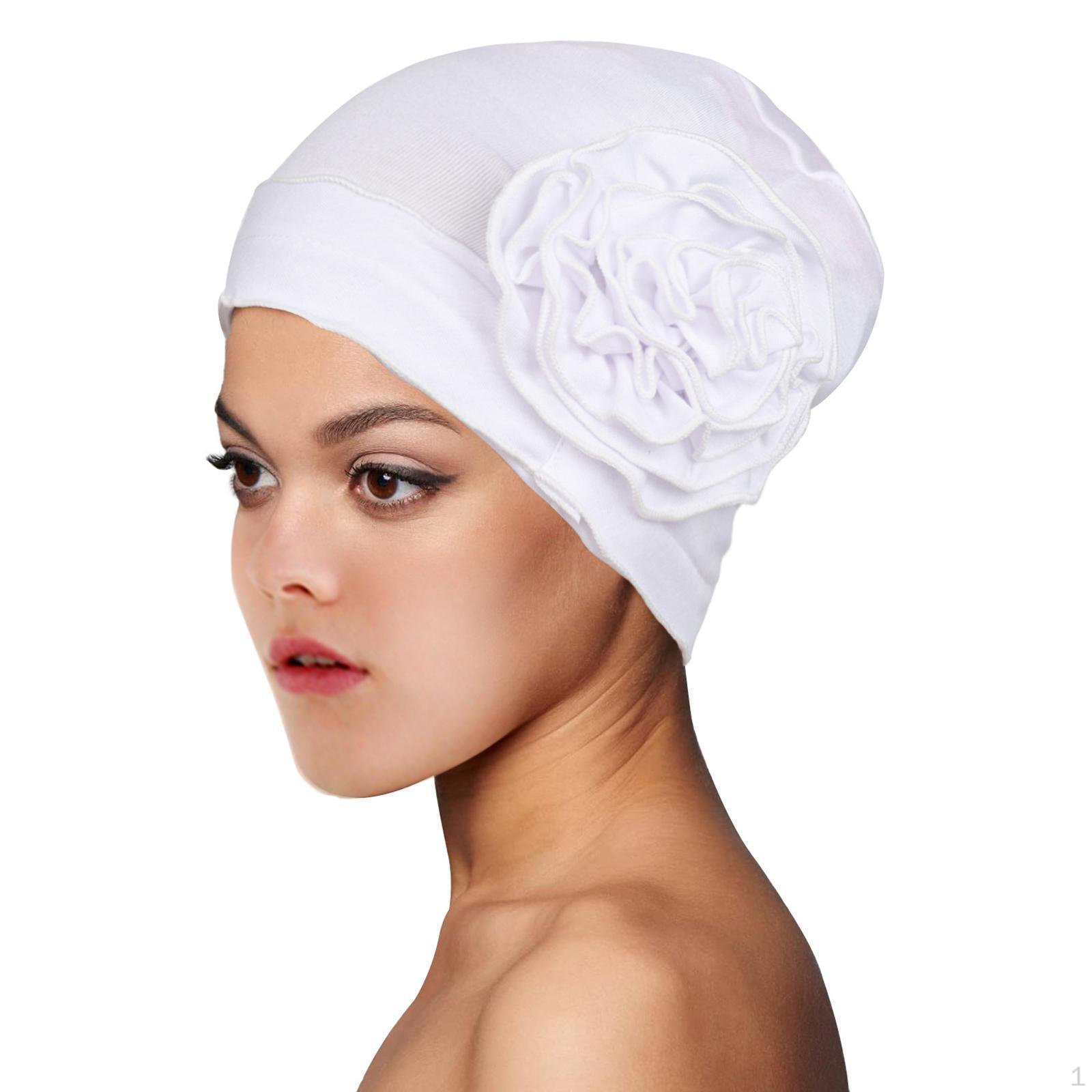 

Тюрбан Дышащая Широкая Повязка на Голову Бандана Зимний Подарок Мешковатая Шапка white