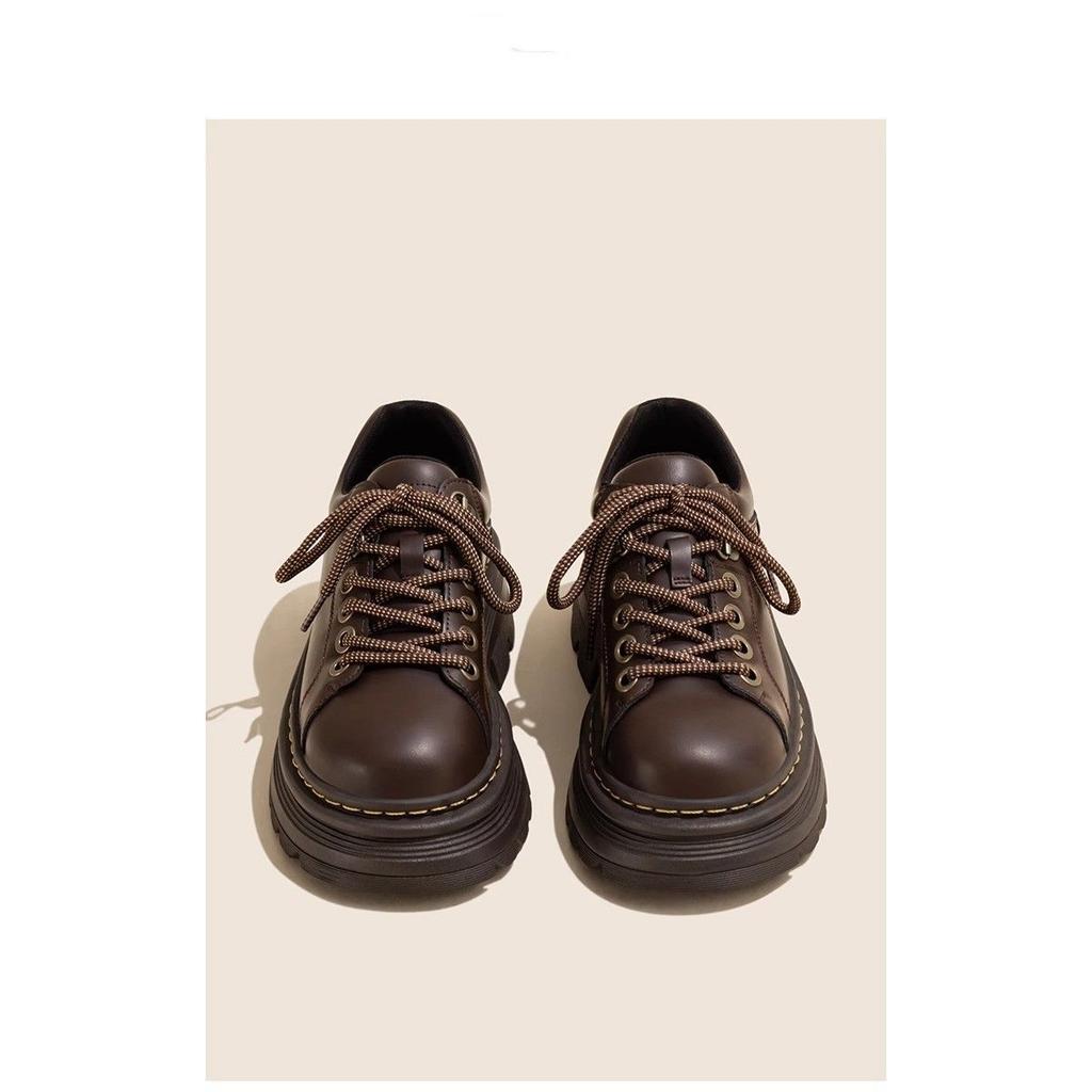 Autumn Wind Rustling~ Japanese Small Leather Shoes Women's Shoes 2025 New Retro British Style Platform Loafers Single Shoes Women