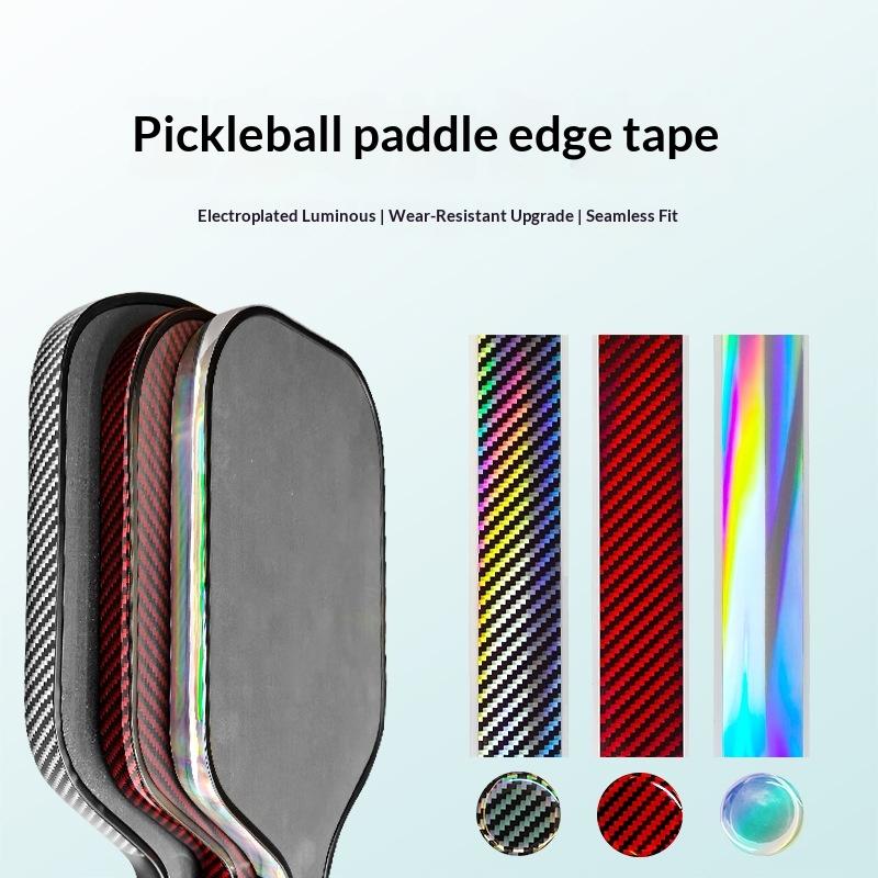 Laser Pickleball Paddle Protection Tape Paddle Head Edge Guard Racket Edge Curved Frame Protection Laser Tape For Sports Pad