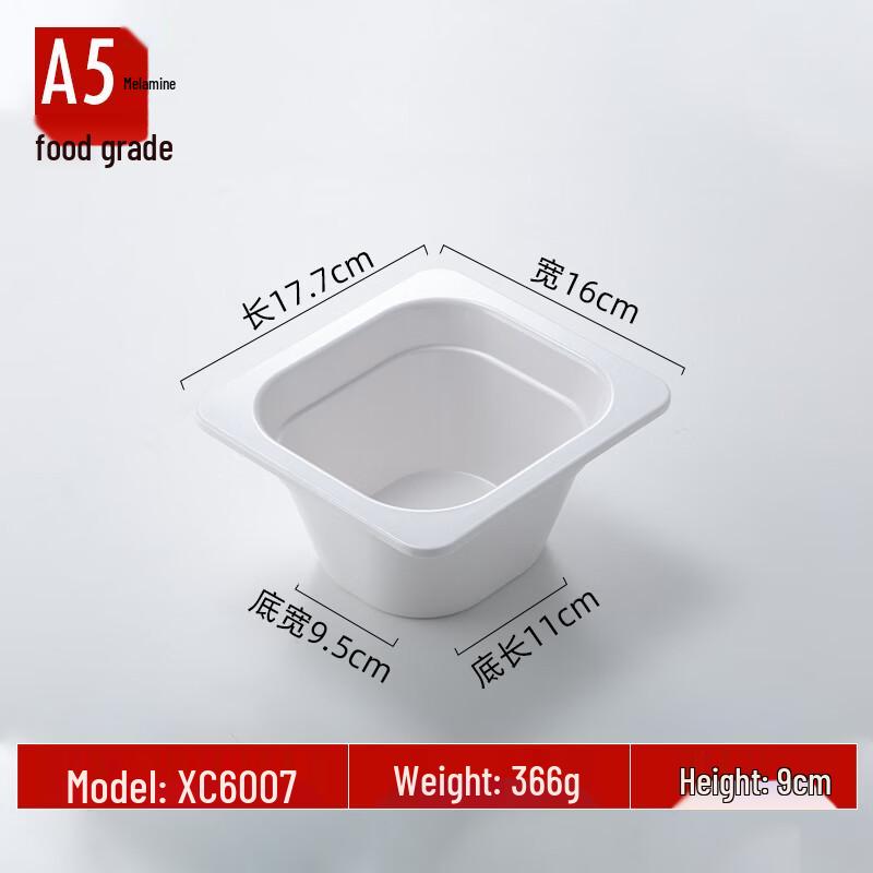 Commercial Melamine Food Display Tray Square