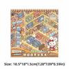 Cartoon Miniature Landscape Sticker Collection Decorative Visual Stacking DIY Cabin Scene Sticker 3D Landscape Sticker Book
