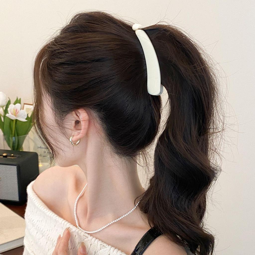 2025 New Style Large Vertical Banana Hair Clip for Thick Hair - High Ponytail Fixing Tool