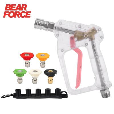 Kit de Pistola para Hidrolimpiadora - Pistola Eléctrica para Hidrolimpiadora Máx. 150 bar (2200 PSI) con Conector Rápido de 1/4" y Juego de 5 Boquillas de Pulverización