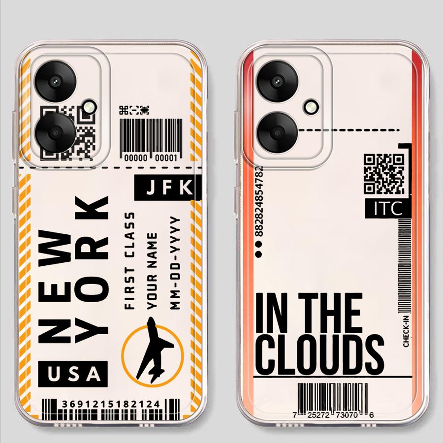 Soft Phone Cover Phone Case for Xiaomi Mi 11T Pro 11 Lite CreativeBboarding Pass