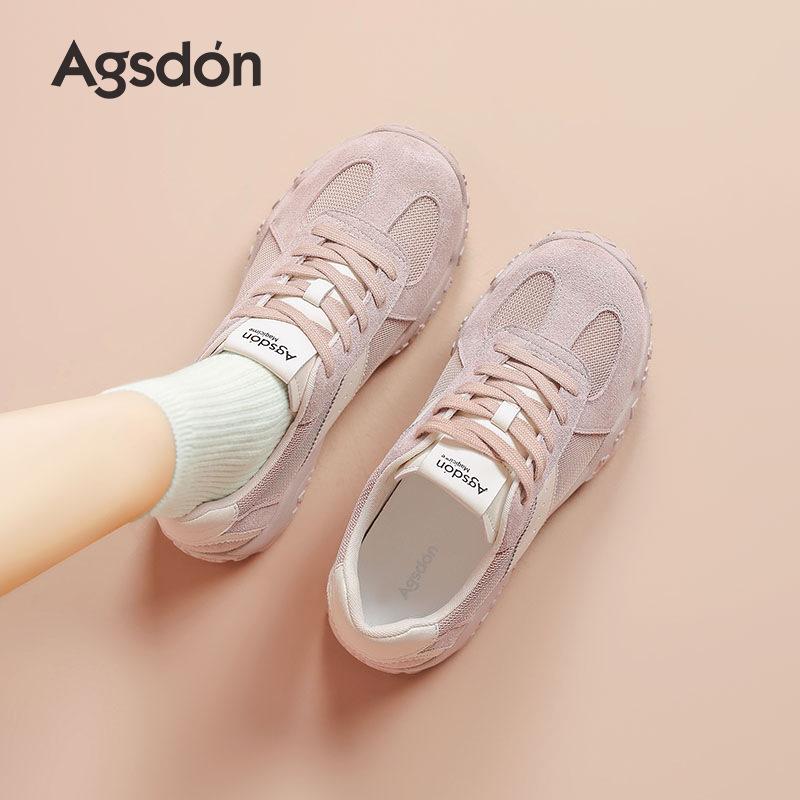 Augustine Platform German Training Shoes Women's 2025 New Summer Retro Ballet White Forrest Gump Casual Sports Shoes