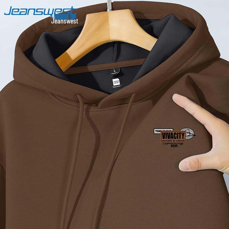 

Jeanswest Men s American Retro Sherpa Fleece Hooded Sweatshirt 4XL