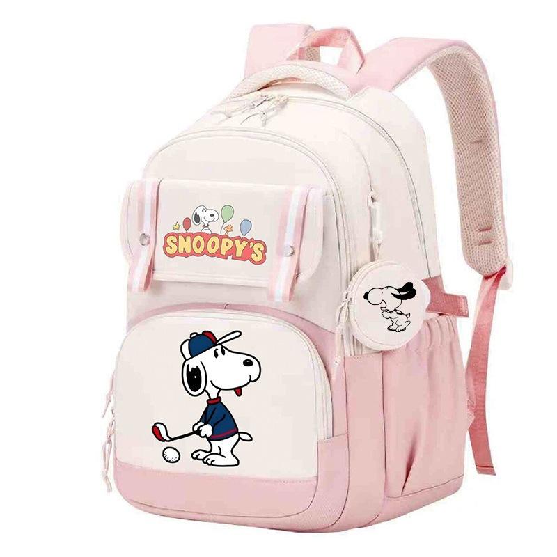 Large Capacity Schoolbag with Shoulder Strap; Student Three-piece Pencil Case Set