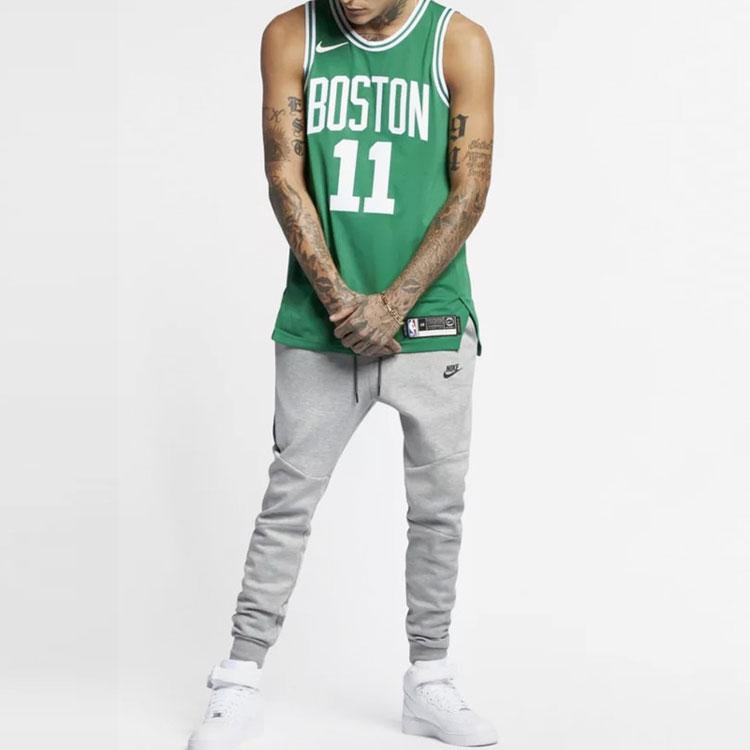 Nike NBA Kyrie Irving #11 Boston Celtics Icon Edition Jersey, Away Game Vest Men Tops Green AV2619-312
