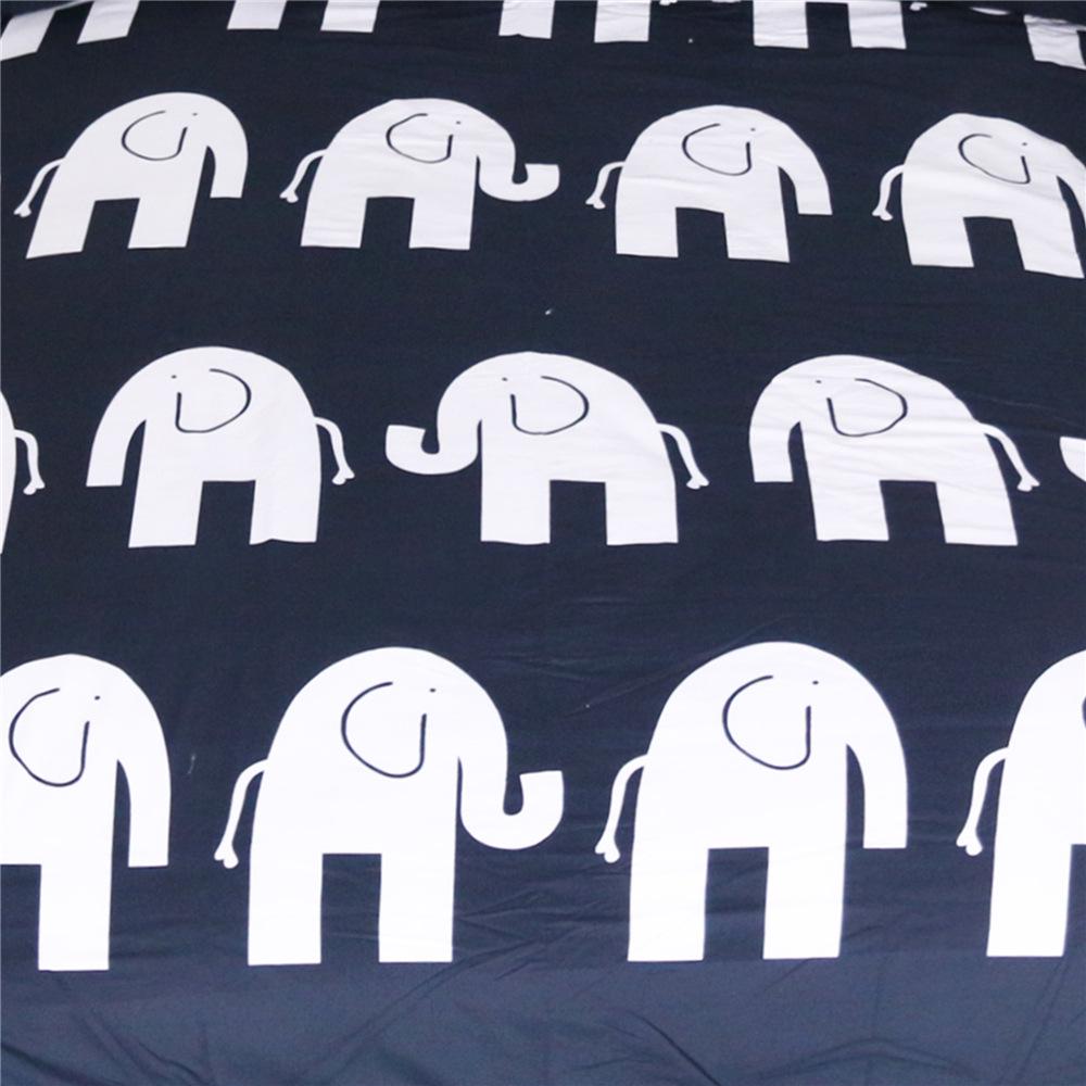 3D Duvet Cover Sets Indian Elephant Bedding Set Black White Ropa De Cama King Size Animal Bohemian Bedding 228x228 Bed Linen