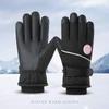 Women's Winter Touchscreen Windproof Gloves - Thick, Velvet-Lined for Warmth, Cold-Proof, Ideal for Skiing, Riding, and Electric Car Use