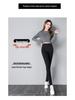 Women's High-Waisted, Slimming, Plus Size, Fleece-Lined Winter Jeans - Korean Style, Elastic Slim-Fit, Trendy Small Leg Pants