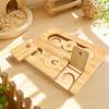 Wooden Guinea Pig Foraging Toy Boredom Enrichment Tray Safe