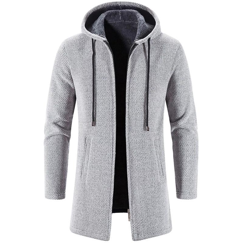 Autumn and Winter Cashmere Men's Cardigan Chenille Outer Sweater Sweater Sweater Coat Windbreaker