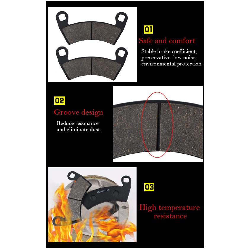 Motorcycle Front Brake Pads for HONDA VFR750 VFR 750F VFR750F 1990-1997 PC 800 PC800 Pacific Coast 1989-1990 1994-1998