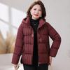 Mo Ou Mid-Age Women's Hooded Thickened Padded Winter Jacket