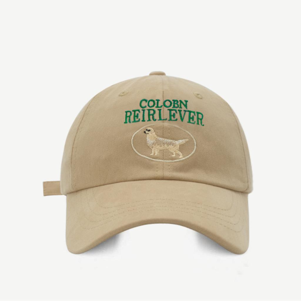 Baseball Adjustable Eyecatching Cap In Multiple Color Cute Dog Design Embroidery