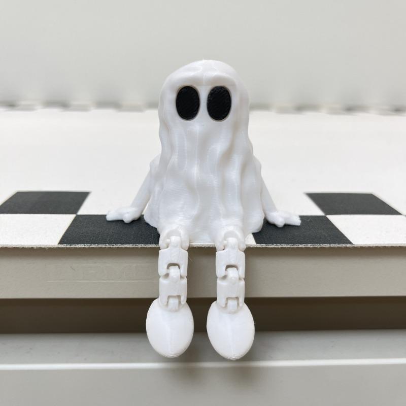 3D Printed Halloween Ghost Home Decoration Ornament Joint Movable Carnival Night Party Dress Up Children's Toys Holiday Gifts
