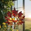 2D Autumn Maple Leaves Light Catchers For Window Acrylic Pendant Sun Catcher Aesthetic Wall Crafts Pendant For Garden Bedroom