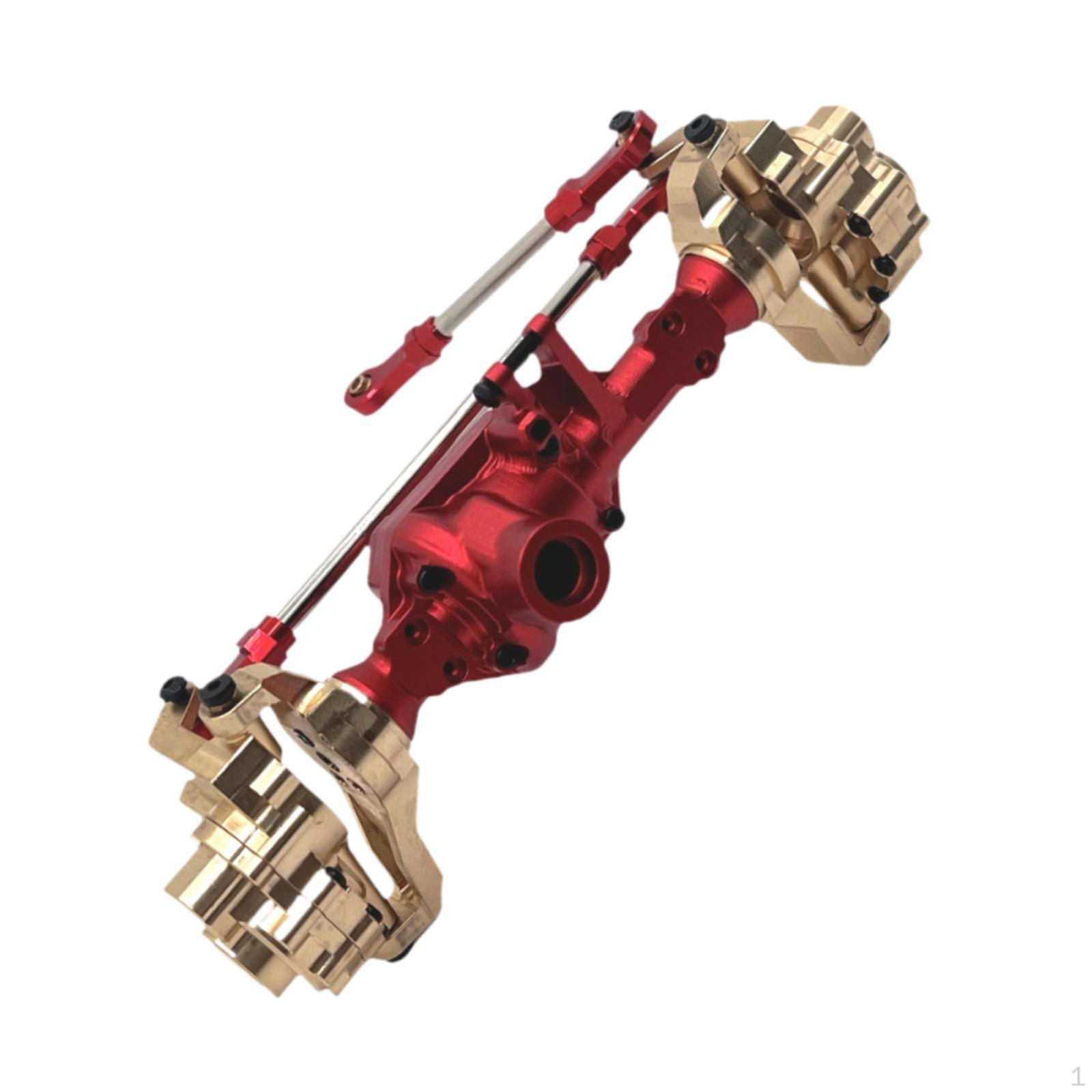 

1/10 Front Axle Housing Aluminum Alloy DIY Accessories Replacement Shell for 104020 Hobby Car червоний