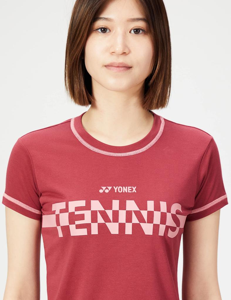Yonex Short Sleeve Wine Red Women's T-Shirt, (037)