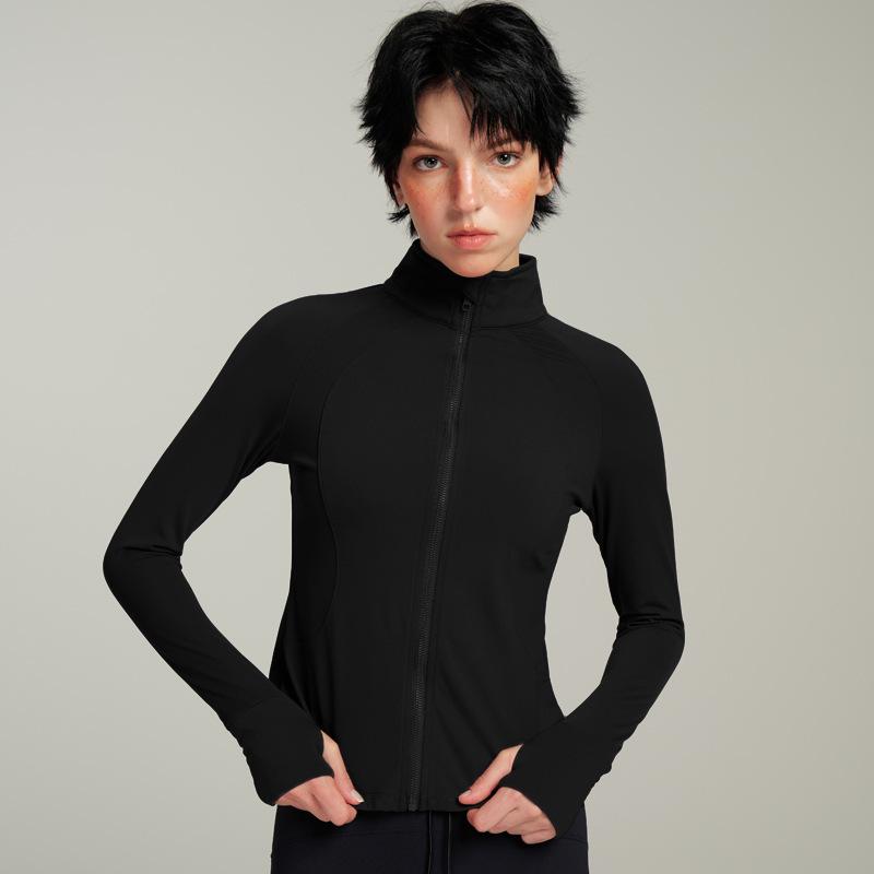 

Осенне-зимняя флисовая куртка для йоги с двойным слоем: Стройнящий, Облегающий, Дизайн на молнии Extra Large